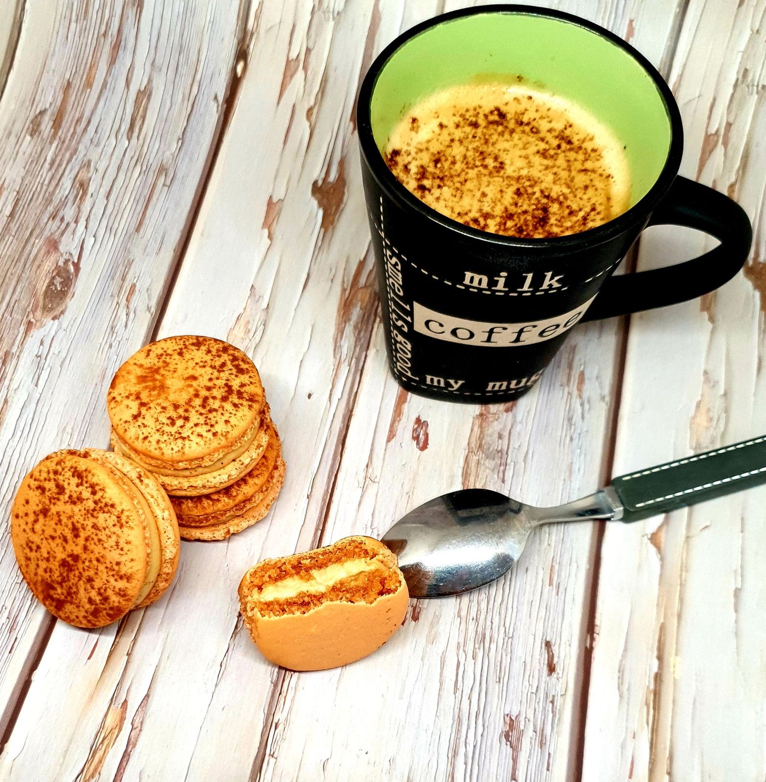 Macarons cappuccino