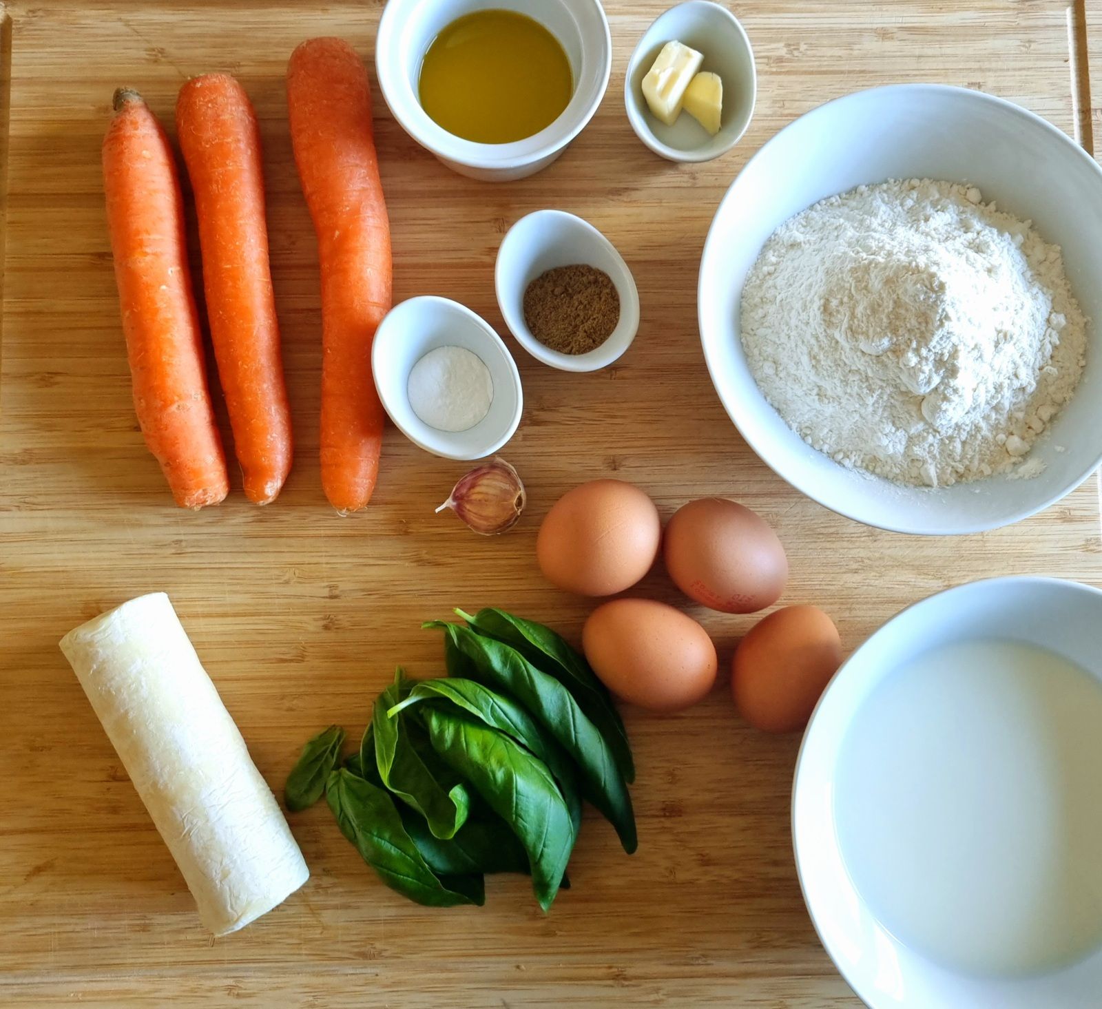 Cake carotte et bûche de chèvre