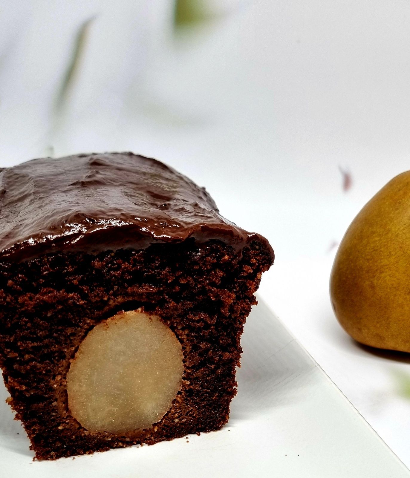 Moelleux chocolat poires