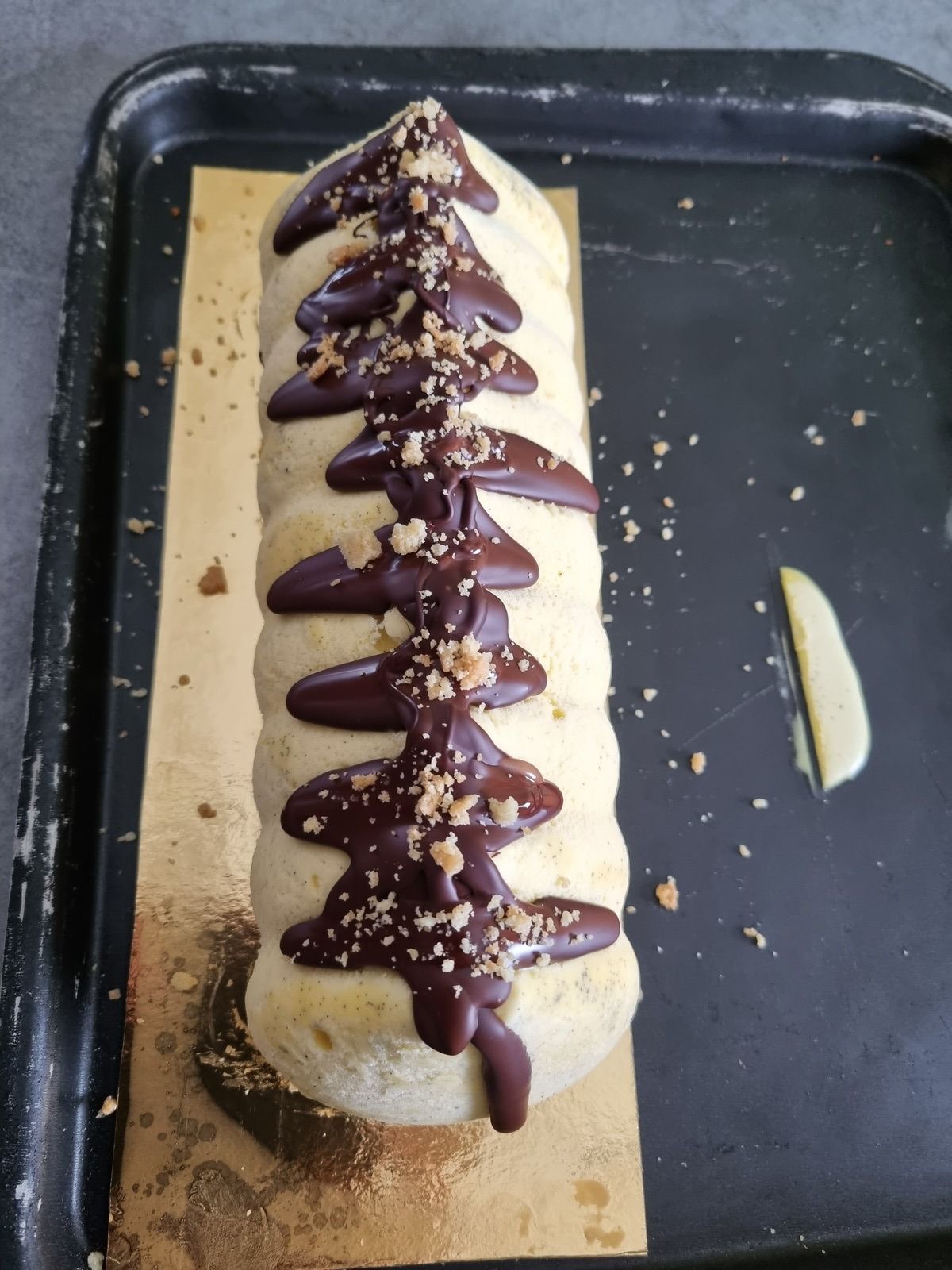 Bûche glacée façon viennetta