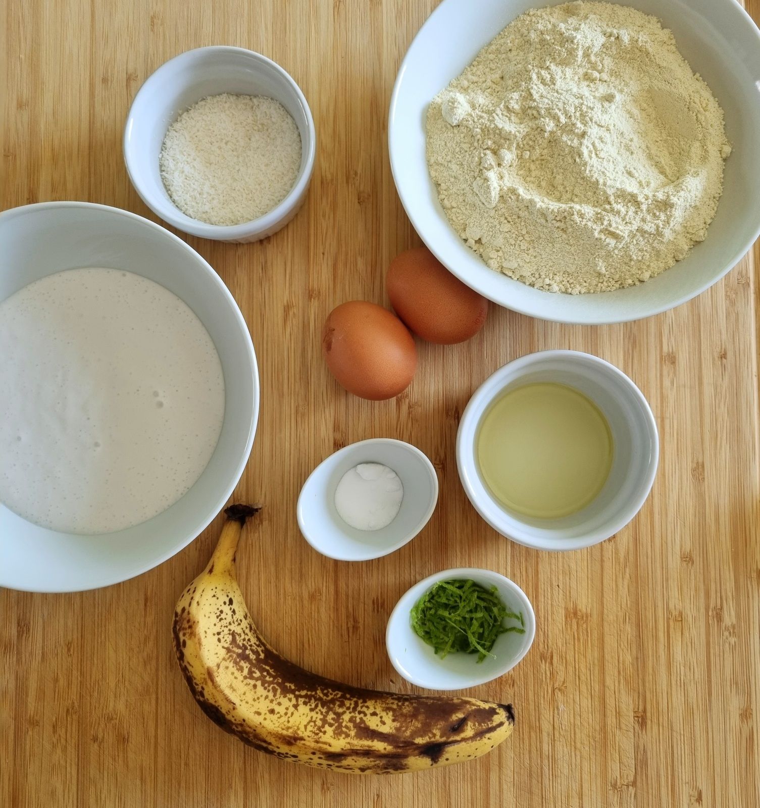Pancakes de petit épeautre à la banane et coco