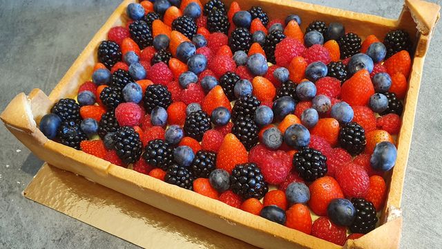 La tarte "cagette de fruits"