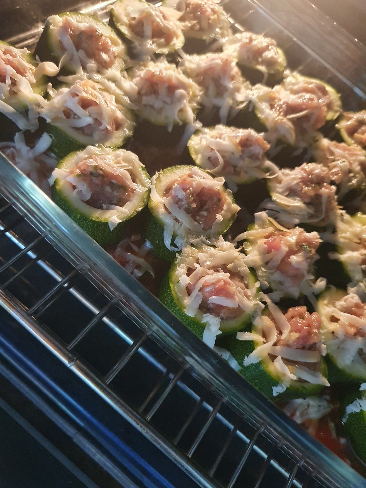 Gratin de courgettes farcies