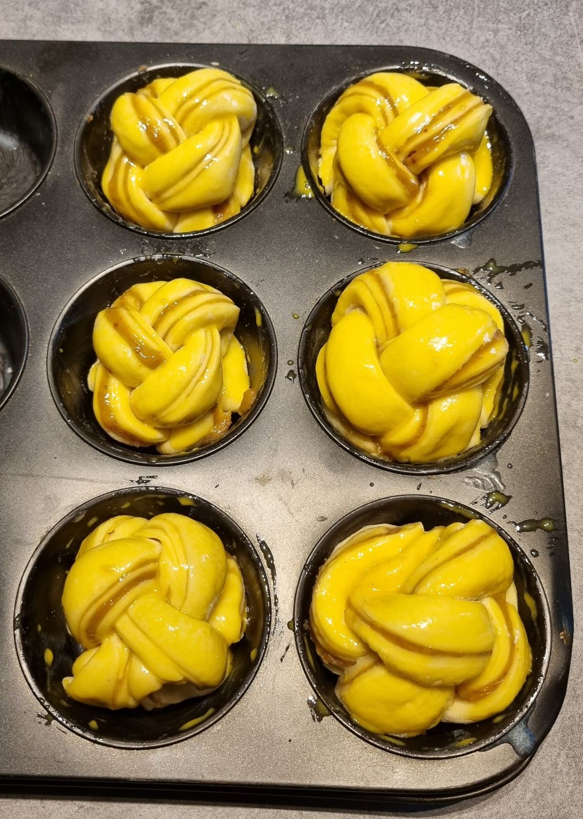 Brioches tressées à la crème de marrons