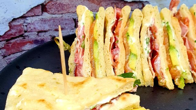 Club sandwich au pain polaire