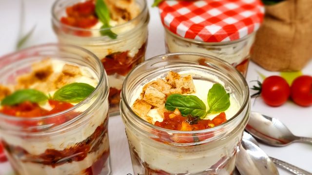 Tiramisu de tomates et fêta