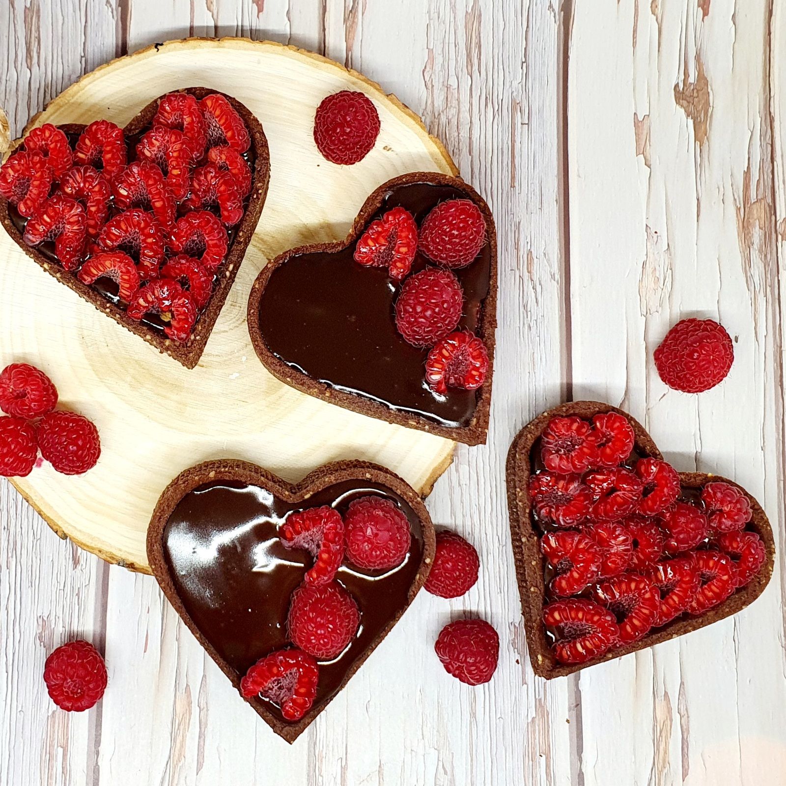 Tartelettes chocolat framboises 