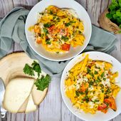 Pâtes crémeuses au potimarron - Recettes de Aimeraude