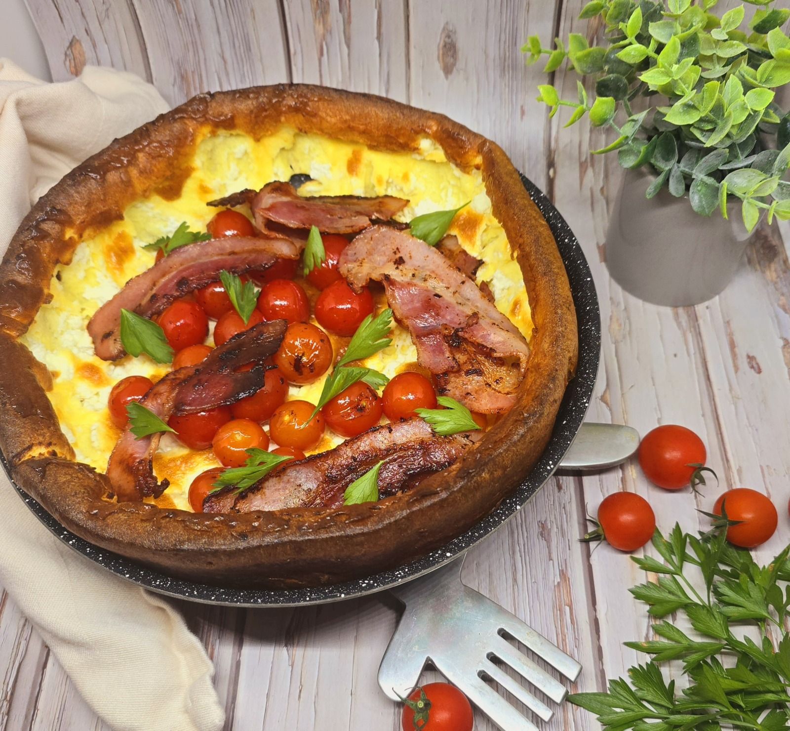 Pancake géant salé