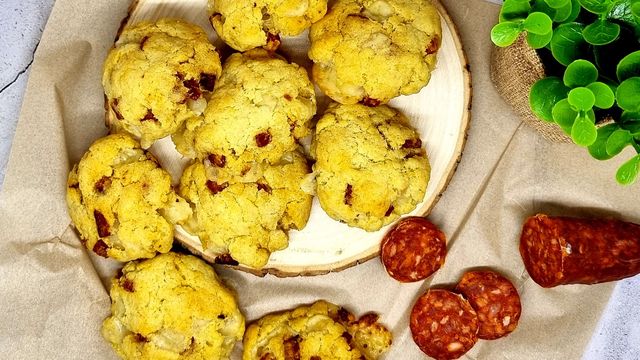 Cookies salé au comté et chorizo