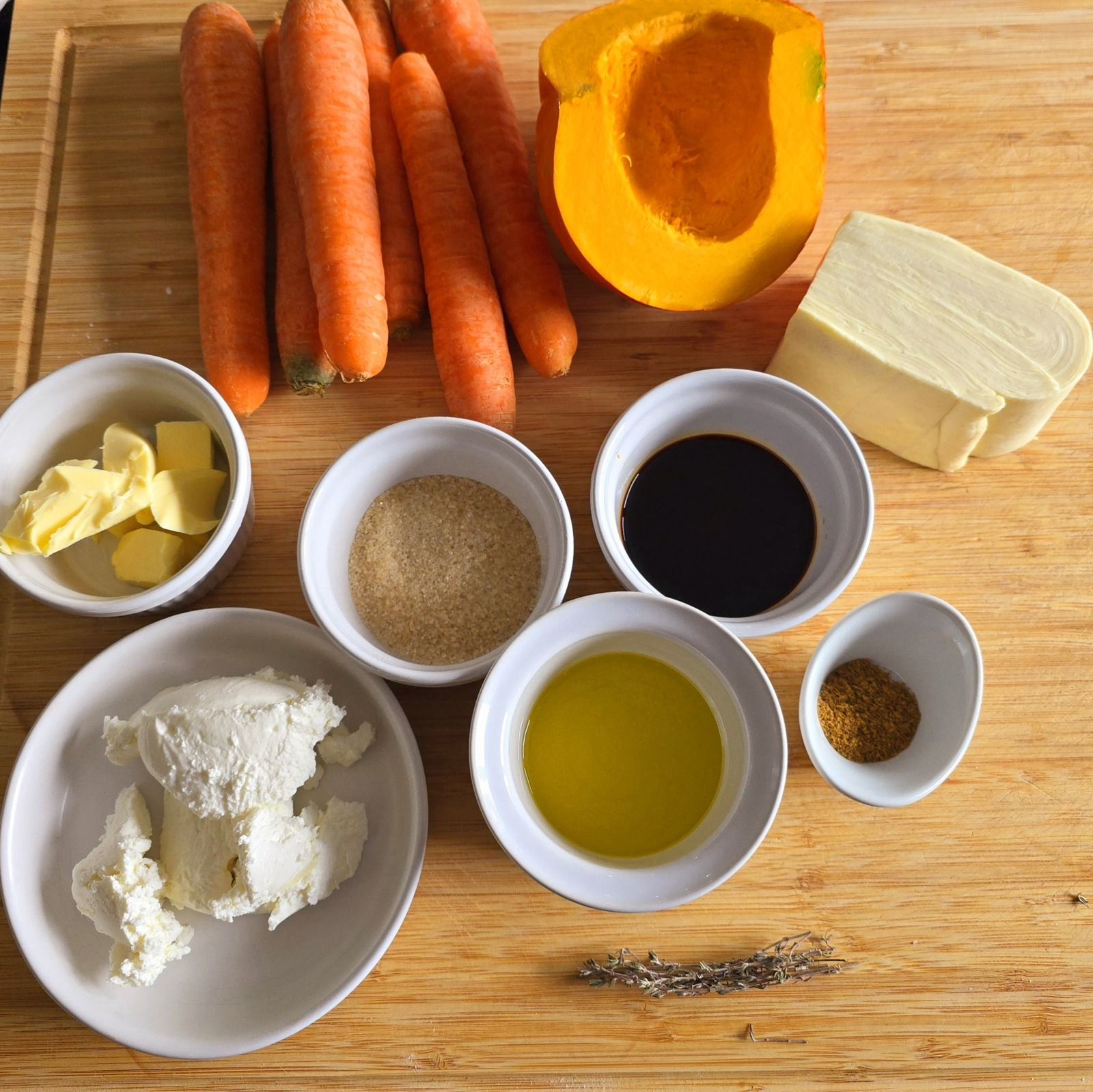 Tatin de carottes et potimarron