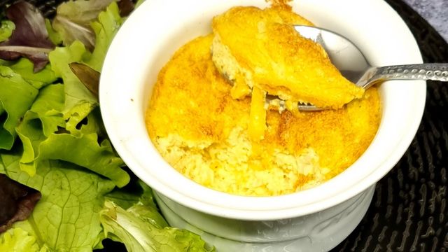 Soufflés de chou fleur et cheddar