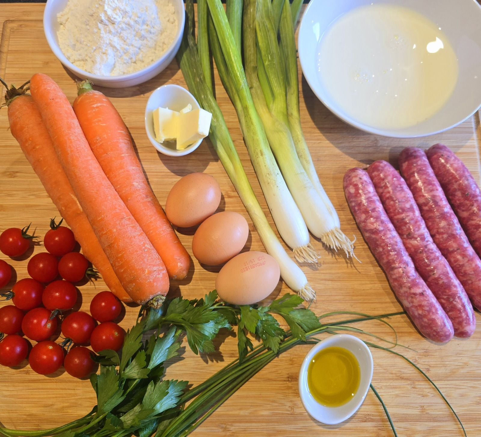 Clafoutis aux saucisses