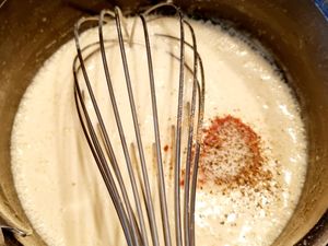 Gratin de pâtes aux épinards et poulet