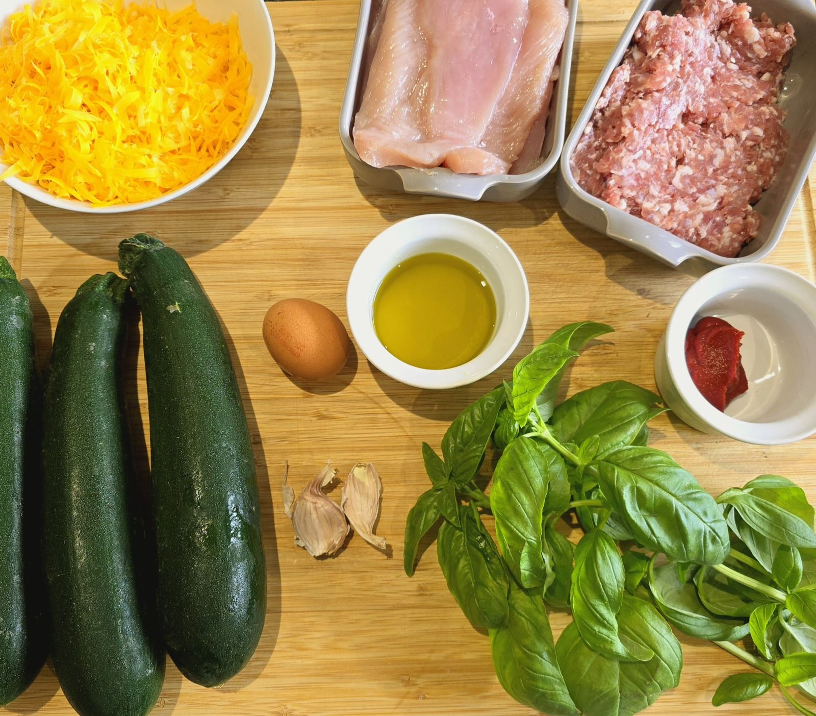 Pain de viande de dinde farci aux courgettes