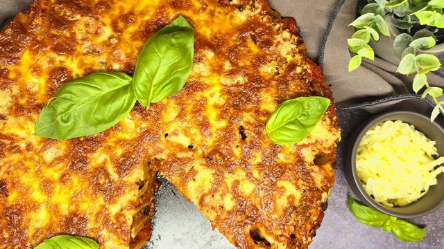 Gâteau de rigatonis à la bolognaise