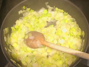 Gratin de poireaux et ravioles du Dauphiné