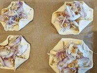 Tartelettes chèvre et échalote