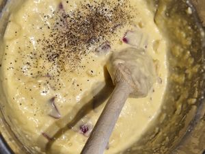 Mini-cakes au magrets fumés et pommes