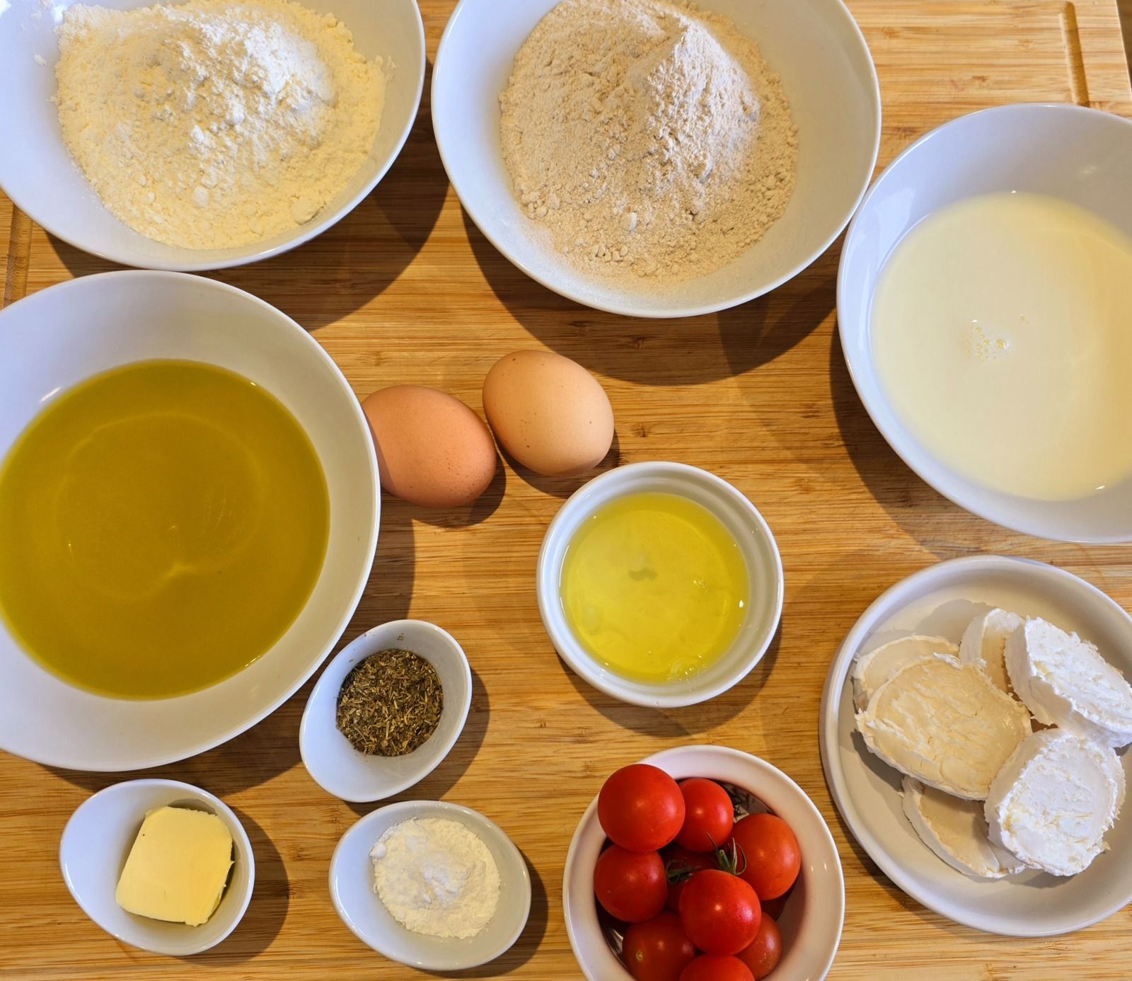 Couronne au sarrasin, tomates et chèvre