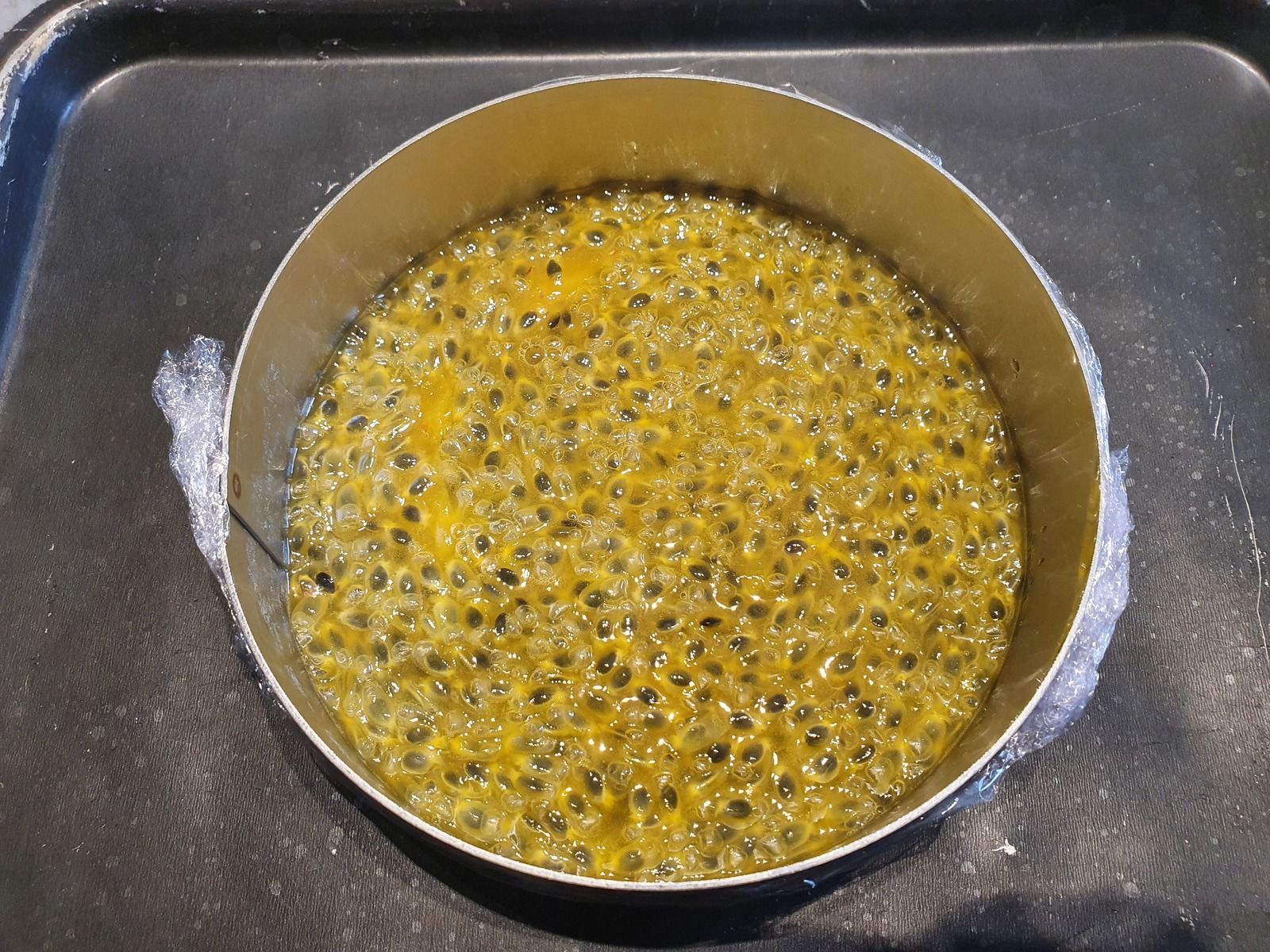 Entremet passion citron vert