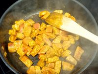 Torsades au veau et curry