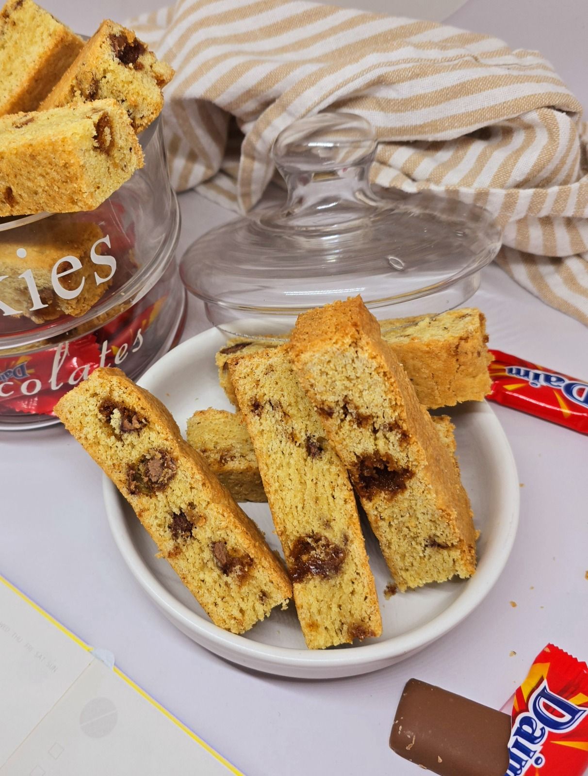 Barres de cookies au daim