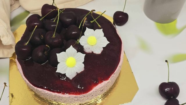Cheesecake à la cerise