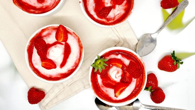 Yaourt glacé aux fruits rouges