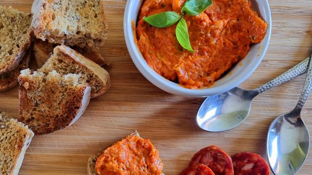 Tartinade de chorizo et poivron rouge