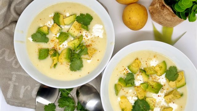 Soupe pomme de terre avocat