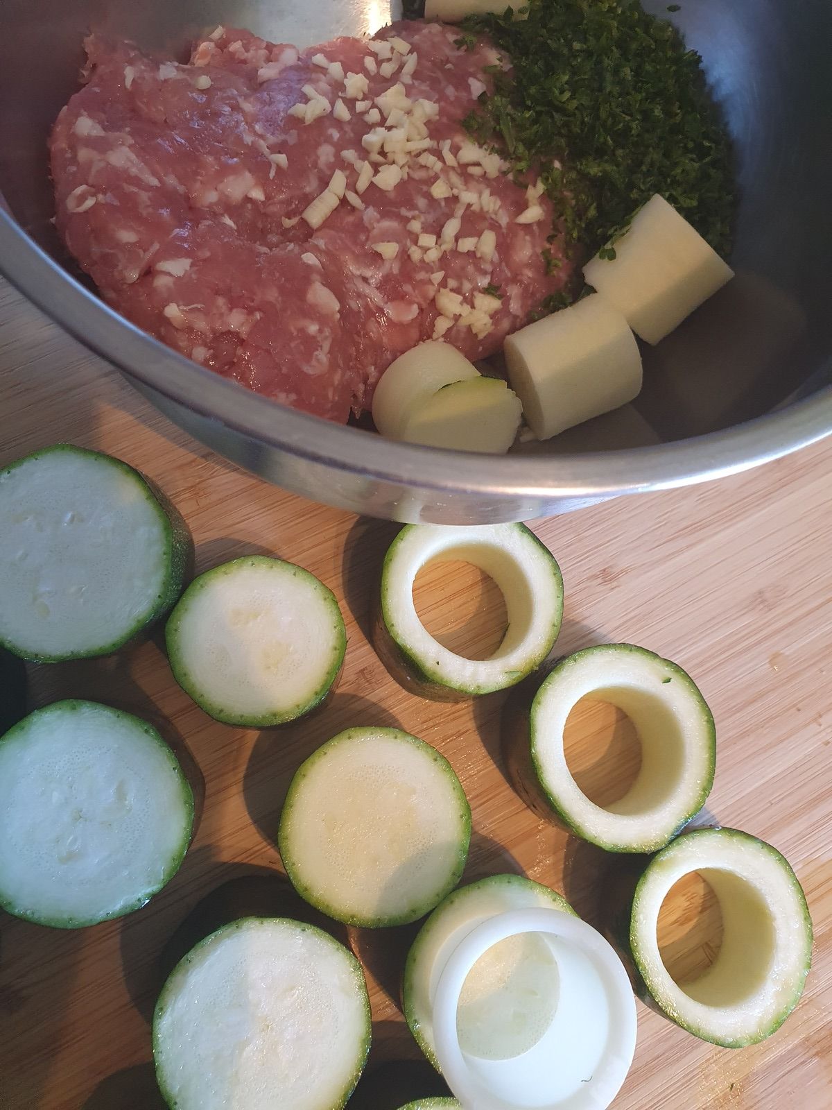 Gratin de courgettes farcies