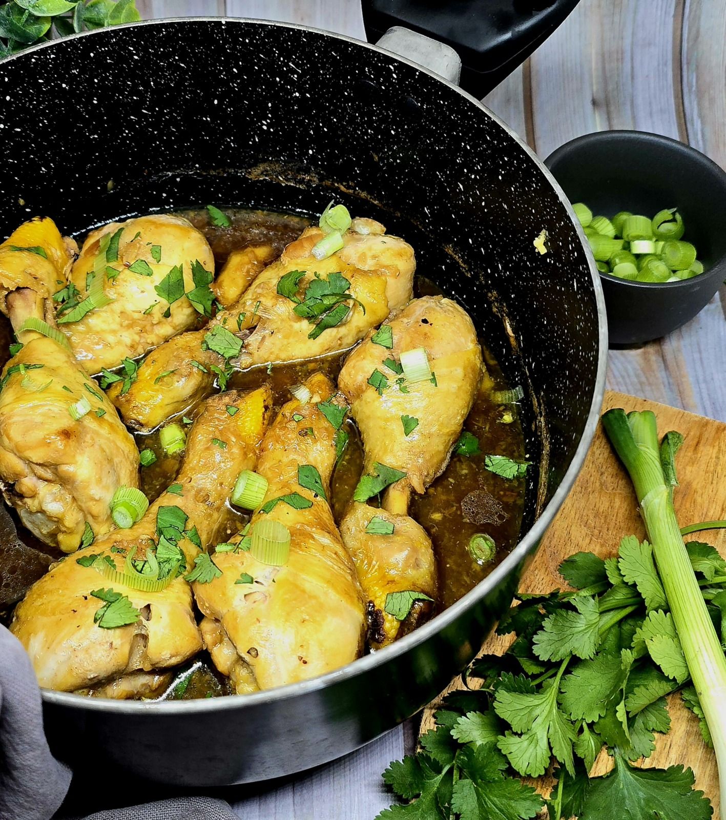 Poulet braisé à la sauce soja