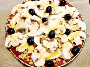 Galette de polenta façon pizza 