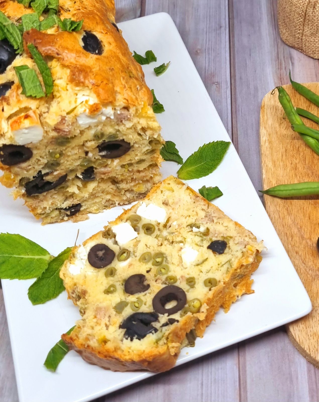 Cake haricots verts et thon ...