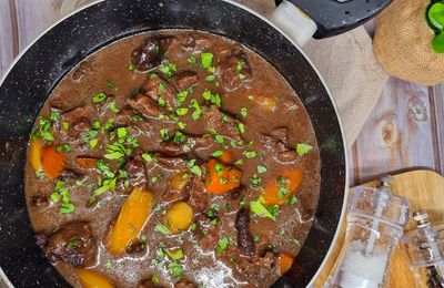 Joue de bœuf à la bière brune