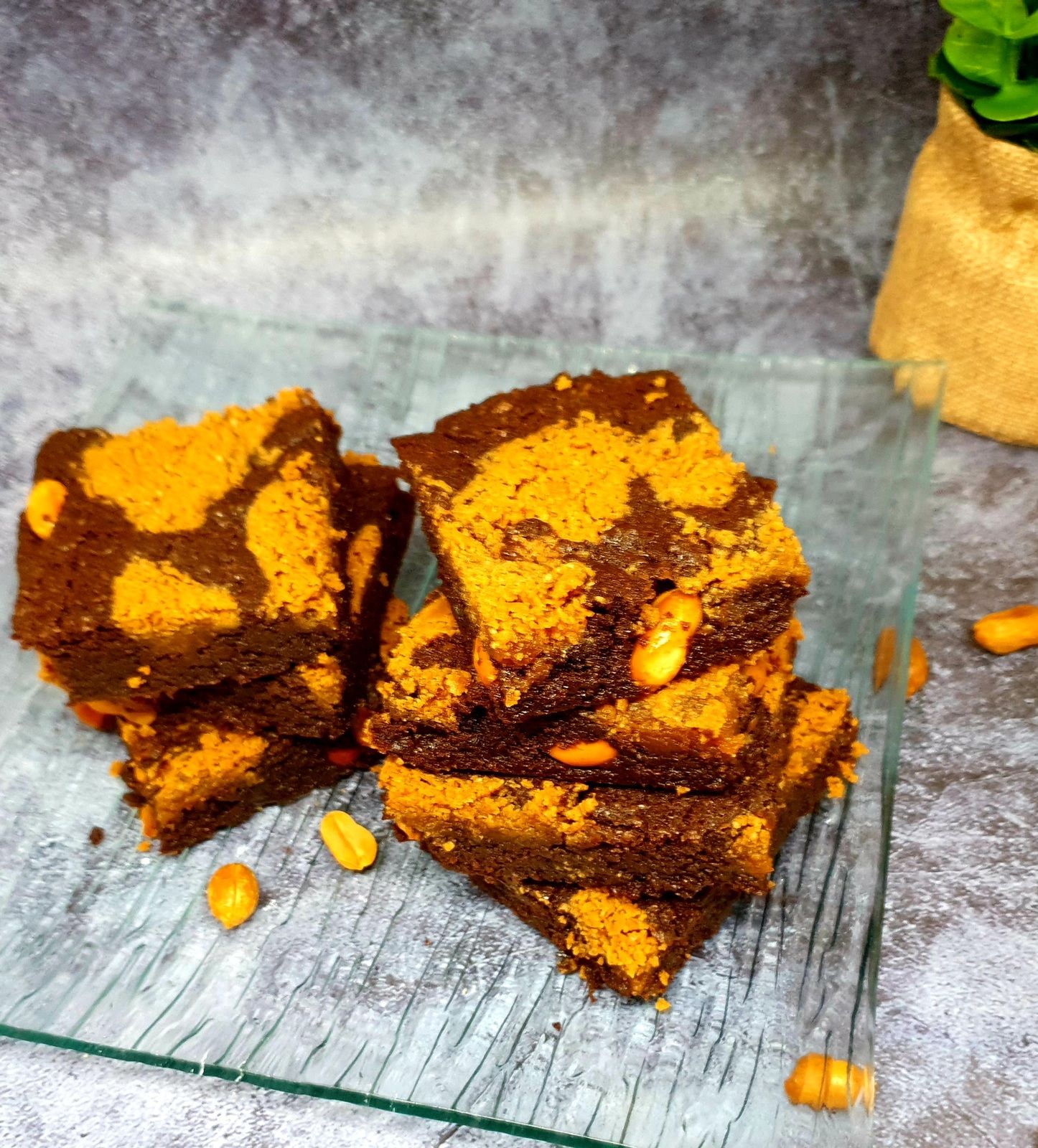Brownies au chocolat et beurre de cacahuètes