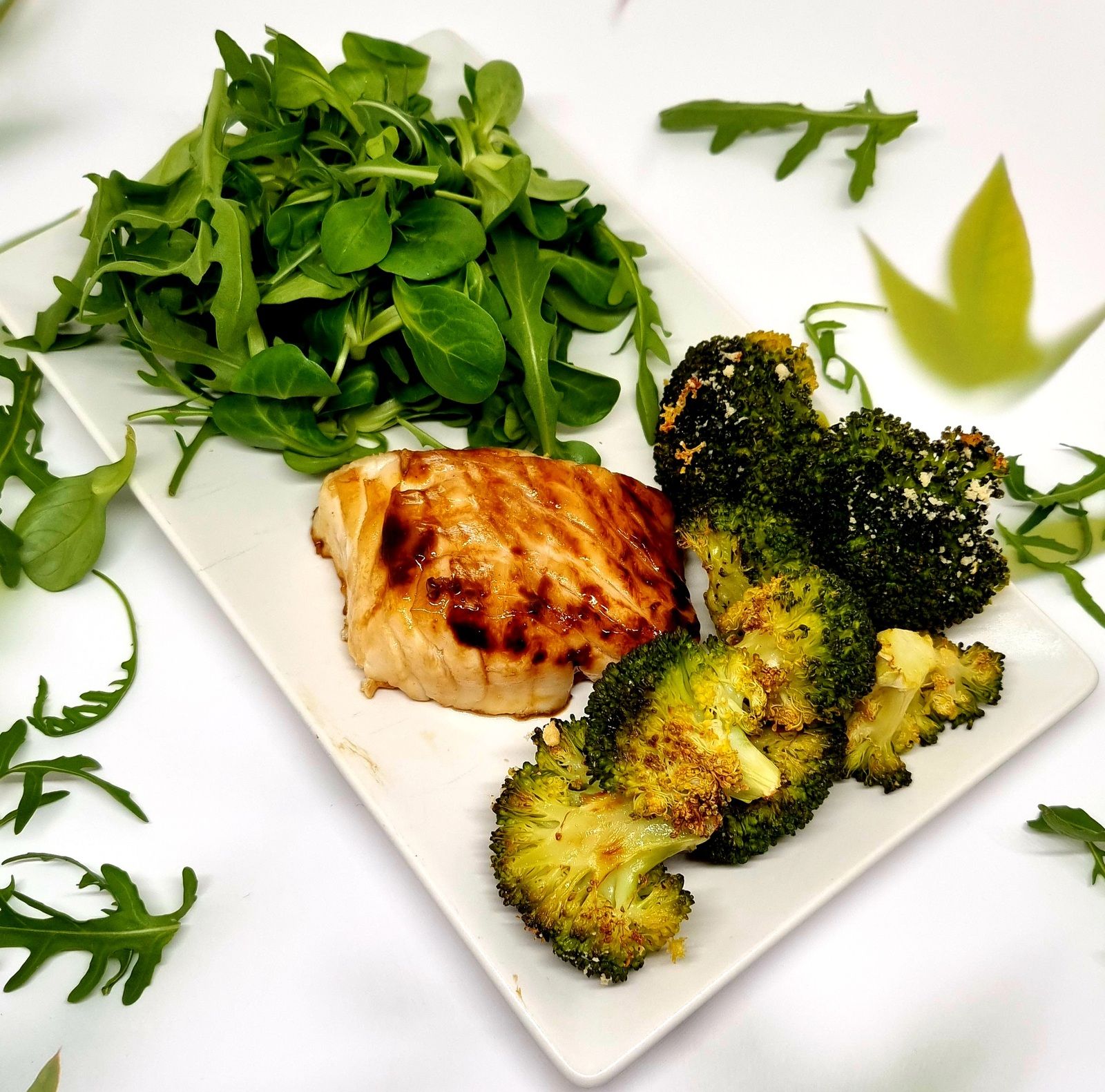 Cabillaud teriyaki et brocolis rôtis