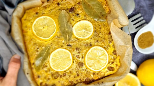 Gratin d'agneau au citron