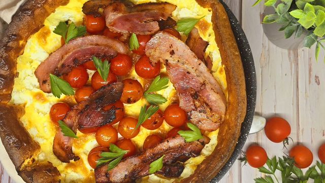 Pancake géant salé