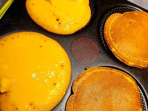 Blinis de potimarron au chèvre