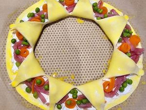 Couronne feuilletée printanière