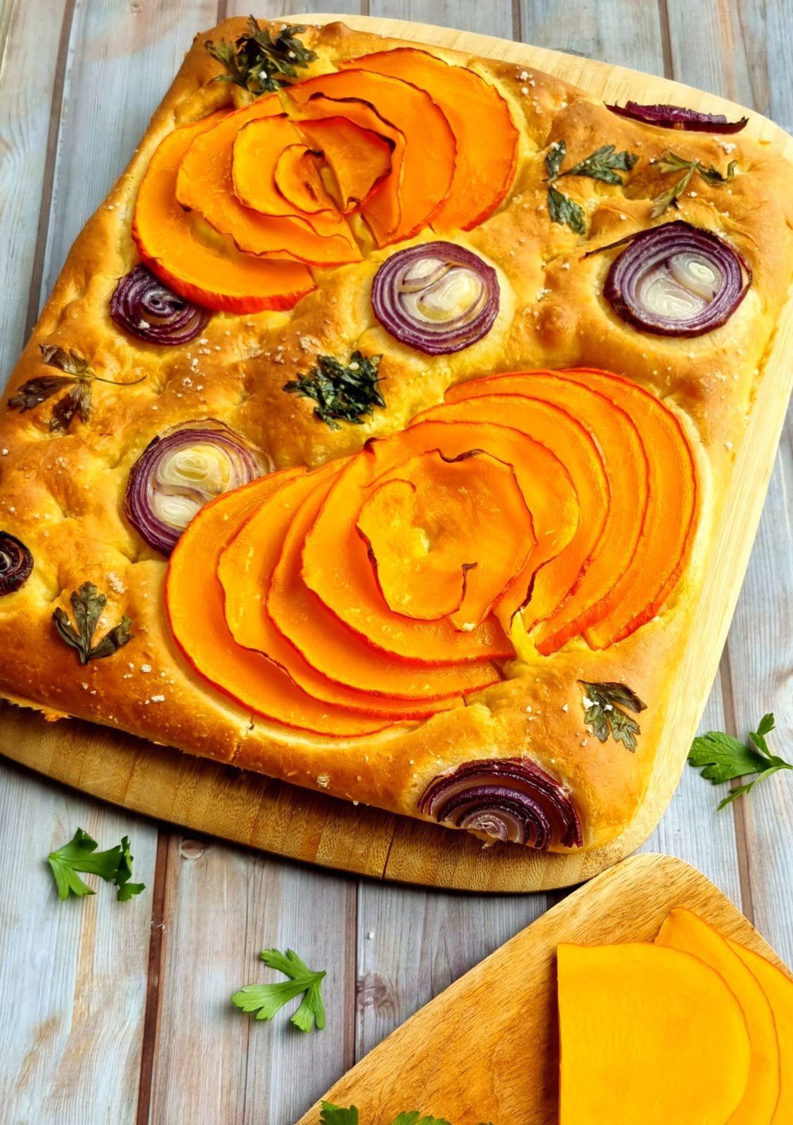 Pumpkin focaccia