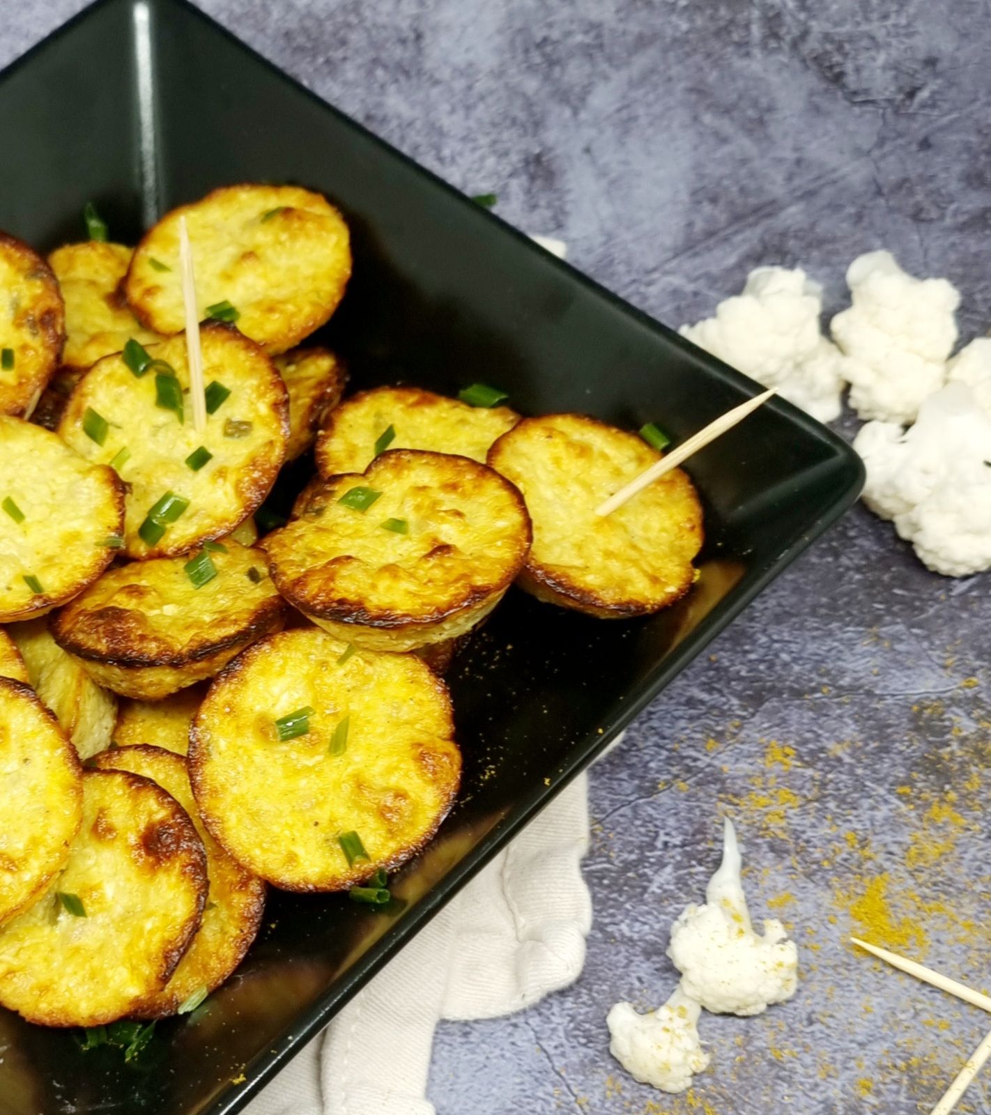 Mini-flans au chou fleur et au thon