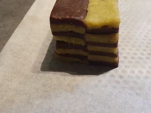 Damiers pistache-chocolat