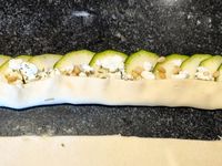 Roses de courgettes et fêta