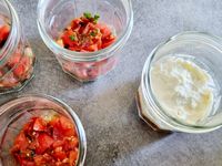 Tiramisu de tomates et fêta