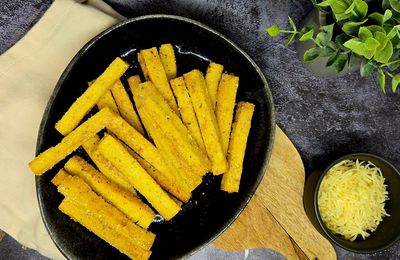 Frites de polenta au comté