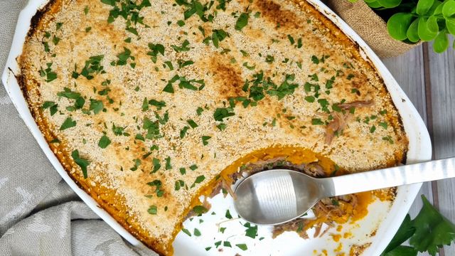 Hachis parmentier de canard et potimarron