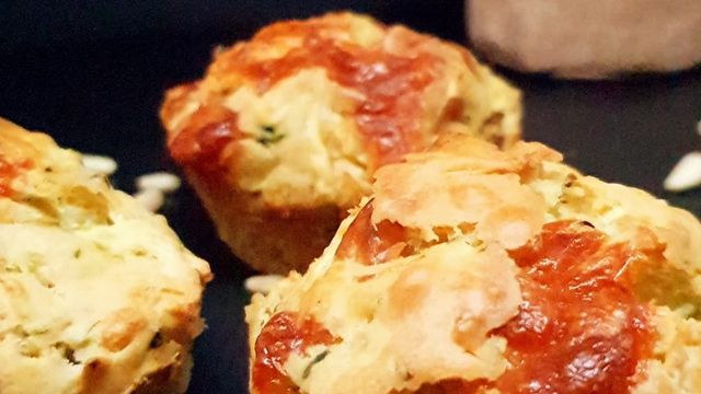 Muffins courgettes et scamorza